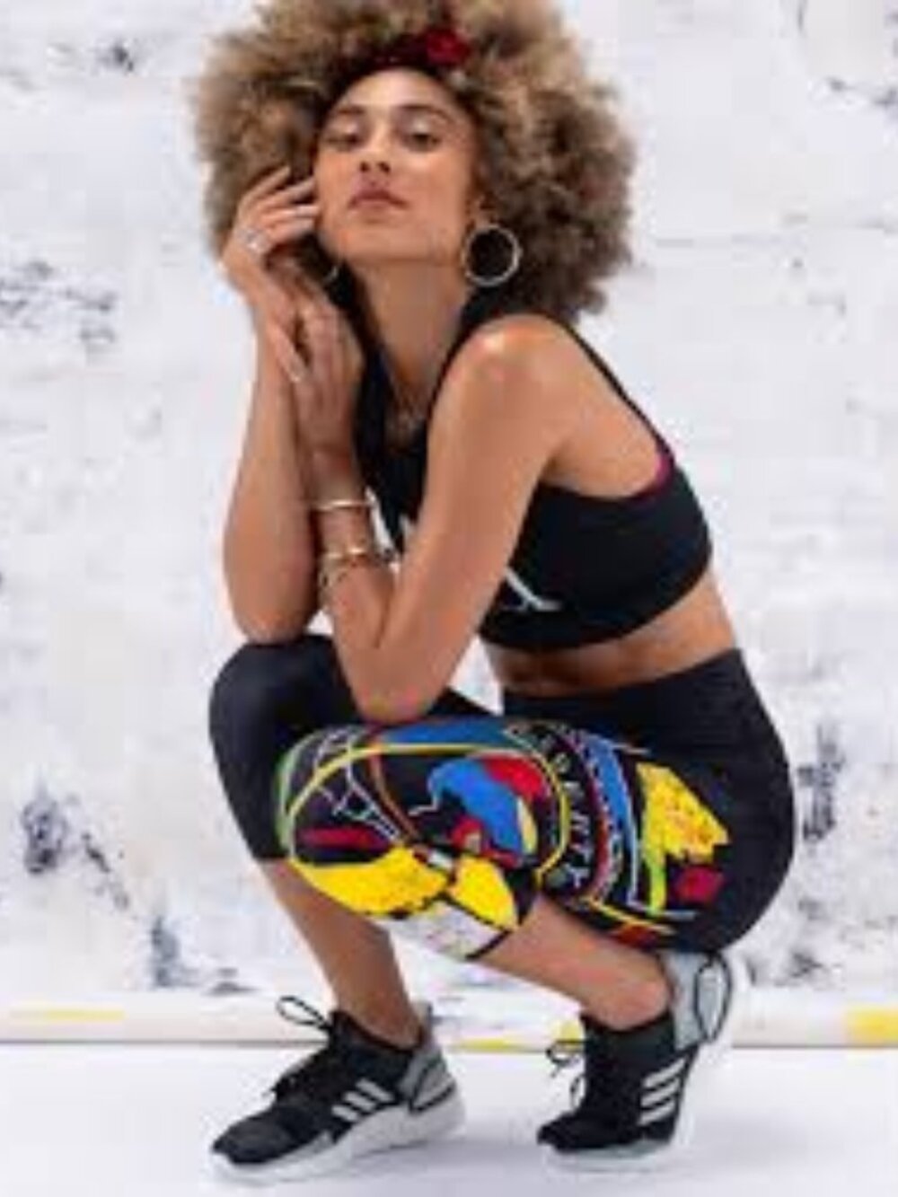 Peloton WITH Jean-Michel Basquiat Capri Leggings RARE size Small S Sm